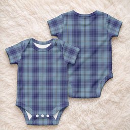 Traynor Tartan Baby Onesie , Plaid Infant Bodysuit for Boys & Girls (0-24M), Snap Closure Newborn Romper for Holiday & Photoshoot