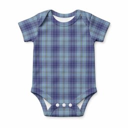 Traynor Tartan Baby Onesie , Plaid Infant Bodysuit for Boys & Girls (0-24M), Snap Closure Newborn Romper for Holiday & Photoshoot