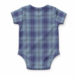 Traynor Tartan Baby Onesie , Plaid Infant Bodysuit for Boys & Girls (0-24M), Snap Closure Newborn Romper for Holiday & Photoshoot