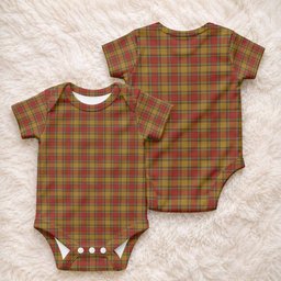 Scrymgeour Tartan Baby Onesie , Plaid Infant Bodysuit for Boys & Girls (0-24M), Snap Closure Newborn Romper for Holiday & Photoshoot