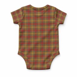 Scrymgeour Tartan Baby Onesie , Plaid Infant Bodysuit for Boys & Girls (0-24M), Snap Closure Newborn Romper for Holiday & Photoshoot