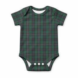 Scotland National Tartan Baby Onesie , Plaid Infant Bodysuit for Boys & Girls (0-24M), Snap Closure Newborn Romper for Holiday & Photoshoot