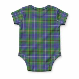 Turnbull Tartan Baby Onesie , Plaid Infant Bodysuit for Boys & Girls (0-24M), Snap Closure Newborn Romper for Holiday & Photoshoot