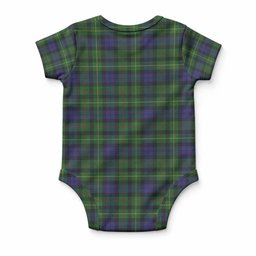 Rollo Tartan Baby Onesie , Plaid Infant Bodysuit for Boys & Girls (0-24M), Snap Closure Newborn Romper for Holiday & Photoshoot