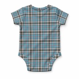 Thompson (Thomson) Tartan Baby Onesie , Plaid Infant Bodysuit for Boys & Girls (0-24M), Snap Closure Newborn Romper for Holiday & Photoshoot