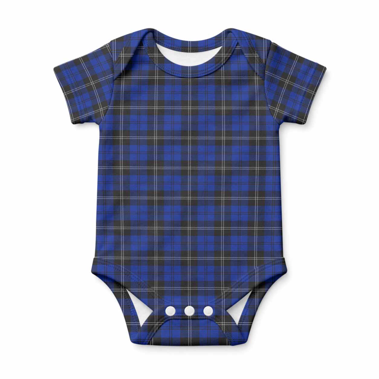 Swan Tartan Baby Onesie , Plaid Infant Bodysuit for Boys & Girls (0-24M), Snap Closure Newborn Romper for Holiday & Photoshoot