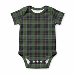 Webster Tartan Baby Onesie , Plaid Infant Bodysuit for Boys & Girls (0-24M), Snap Closure Newborn Romper for Holiday & Photoshoot