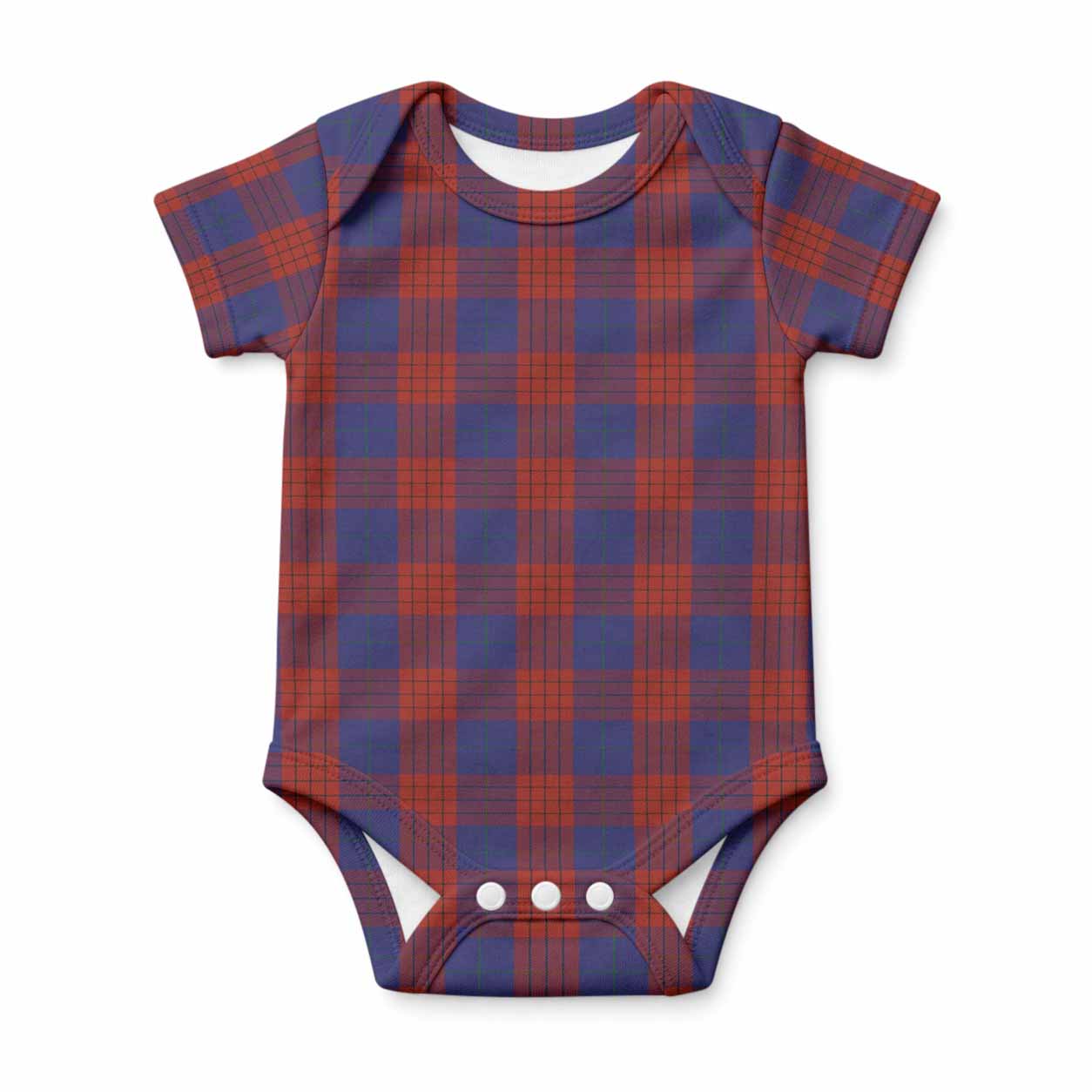 Robinson Tartan Baby Onesie , Plaid Infant Bodysuit for Boys & Girls (0-24M), Snap Closure Newborn Romper for Holiday & Photoshoot