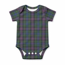 Rankin Tartan Baby Onesie , Plaid Infant Bodysuit for Boys & Girls (0-24M), Snap Closure Newborn Romper for Holiday & Photoshoot