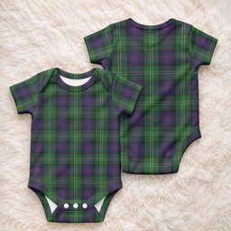 Sutherland Tartan Baby Onesie , Plaid Infant Bodysuit for Boys & Girls (0-24M), Snap Closure Newborn Romper for Holiday & Photoshoot