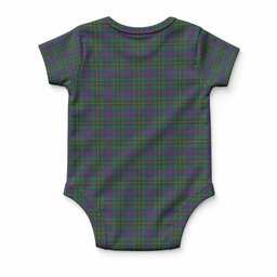 Wood Tartan Baby Onesie , Plaid Infant Bodysuit for Boys & Girls (0-24M), Snap Closure Newborn Romper for Holiday & Photoshoot