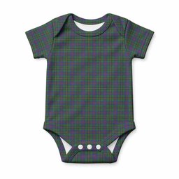 Wood Tartan Baby Onesie , Plaid Infant Bodysuit for Boys & Girls (0-24M), Snap Closure Newborn Romper for Holiday & Photoshoot