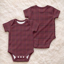 Williams of Wales Tartan Baby Onesie , Plaid Infant Bodysuit for Boys & Girls (0-24M), Snap Closure Newborn Romper for Holiday & Photoshoot