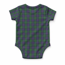 Shaw Tartan Baby Onesie , Plaid Infant Bodysuit for Boys & Girls (0-24M), Snap Closure Newborn Romper for Holiday & Photoshoot