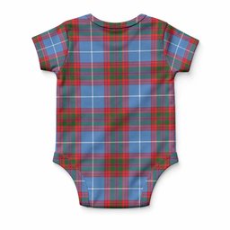 Preston Tartan Baby Onesie , Plaid Infant Bodysuit for Boys & Girls (0-24M), Snap Closure Newborn Romper for Holiday & Photoshoot