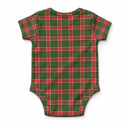 Pollock Tartan Baby Onesie , Plaid Infant Bodysuit for Boys & Girls (0-24M), Snap Closure Newborn Romper for Holiday & Photoshoot