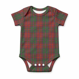 Stewart (Stuart) of Appin Tartan Baby Onesie , Plaid Infant Bodysuit for Boys & Girls (0-24M), Snap Closure Newborn Romper for Holiday & Photoshoot