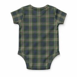 Todd Tartan Baby Onesie , Plaid Infant Bodysuit for Boys & Girls (0-24M), Snap Closure Newborn Romper for Holiday & Photoshoot