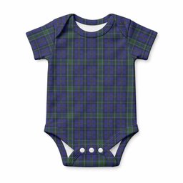 Weir Tartan Baby Onesie , Plaid Infant Bodysuit for Boys & Girls (0-24M), Snap Closure Newborn Romper for Holiday & Photoshoot