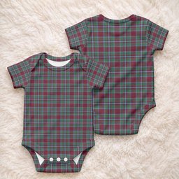 Spence (Spens) Tartan Baby Onesie , Plaid Infant Bodysuit for Boys & Girls (0-24M), Snap Closure Newborn Romper for Holiday & Photoshoot