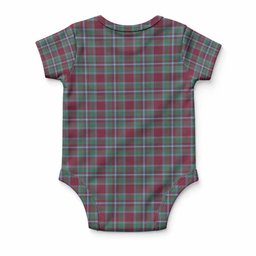 Spence (Spens) Tartan Baby Onesie , Plaid Infant Bodysuit for Boys & Girls (0-24M), Snap Closure Newborn Romper for Holiday & Photoshoot