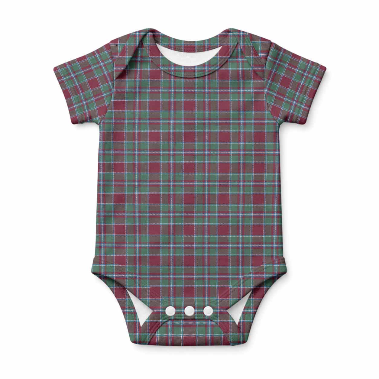 Spence (Spens) Tartan Baby Onesie , Plaid Infant Bodysuit for Boys & Girls (0-24M), Snap Closure Newborn Romper for Holiday & Photoshoot