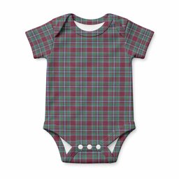 Spence (Spens) Tartan Baby Onesie , Plaid Infant Bodysuit for Boys & Girls (0-24M), Snap Closure Newborn Romper for Holiday & Photoshoot