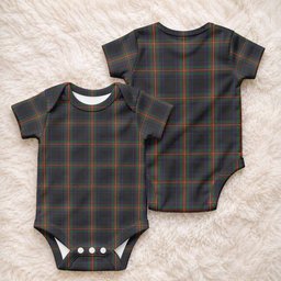 Watt Tartan Baby Onesie , Plaid Infant Bodysuit for Boys & Girls (0-24M), Snap Closure Newborn Romper for Holiday & Photoshoot