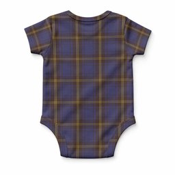 Sligo Tartan Baby Onesie , Plaid Infant Bodysuit for Boys & Girls (0-24M), Snap Closure Newborn Romper for Holiday & Photoshoot