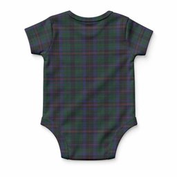Phillips of Wales Tartan Baby Onesie , Plaid Infant Bodysuit for Boys & Girls (0-24M), Snap Closure Newborn Romper for Holiday & Photoshoot