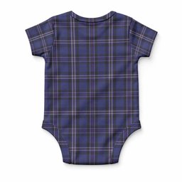 Rangers Dress Tartan Baby Onesie , Plaid Infant Bodysuit for Boys & Girls (0-24M), Snap Closure Newborn Romper for Holiday & Photoshoot
