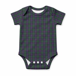Urquhart Tartan Baby Onesie , Plaid Infant Bodysuit for Boys & Girls (0-24M), Snap Closure Newborn Romper for Holiday & Photoshoot