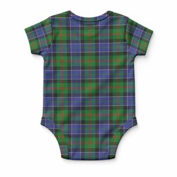 Paterson Tartan Baby Onesie , Plaid Infant Bodysuit for Boys & Girls (0-24M), Snap Closure Newborn Romper for Holiday & Photoshoot