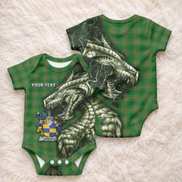 Cusack Irish Clan Baby Onesie Irish Roots Dragon Soul