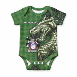 Clinton Irish Clan Baby Onesie Irish Roots Dragon Soul