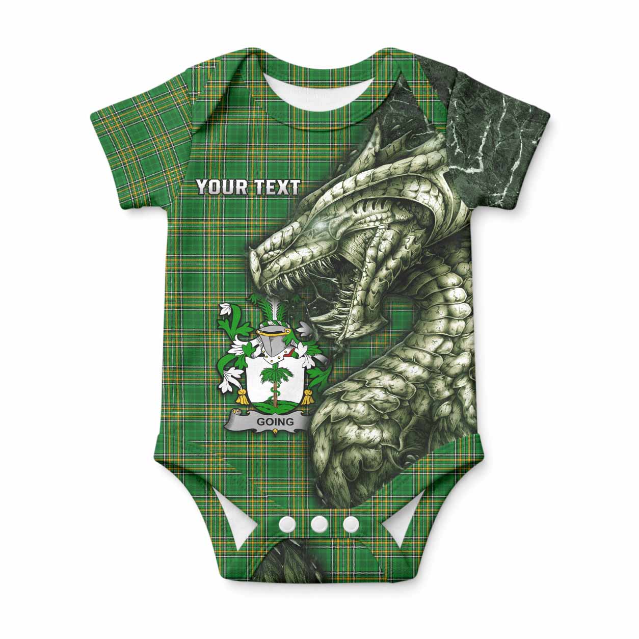 Going Irish Clan Baby Onesie Irish Roots Dragon Soul