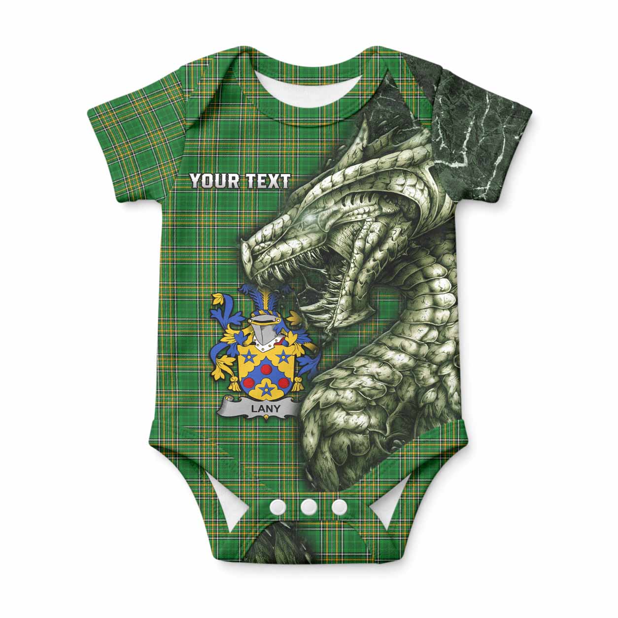 Lany Irish Clan Baby Onesie Irish Roots Dragon Soul