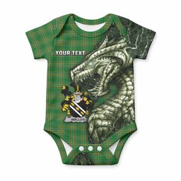Waller Irish Clan Baby Onesie Irish Roots Dragon Soul