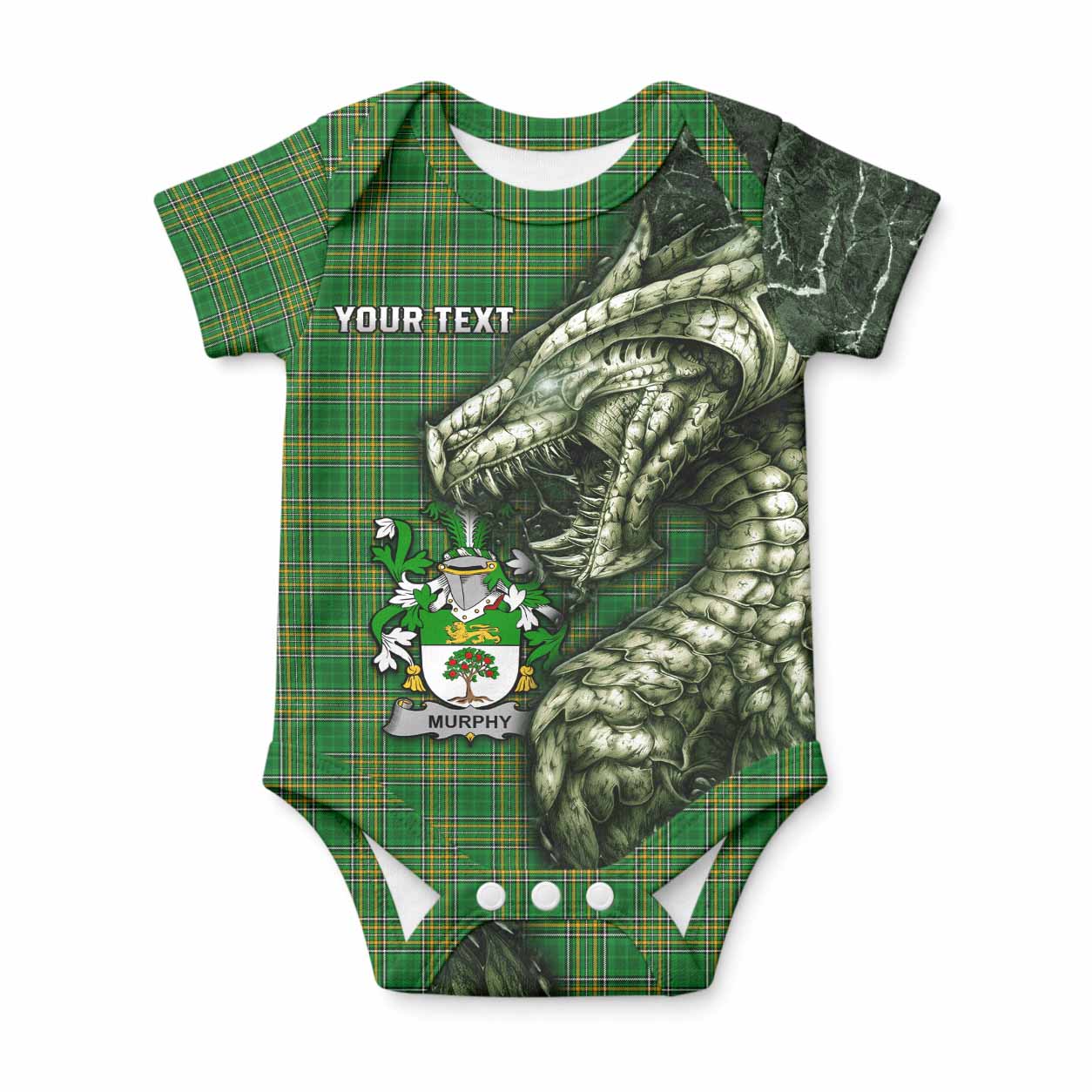 Murphy (Wexford) Irish Clan Baby Onesie Irish Roots Dragon Soul