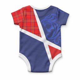 Burnett The Scottish Football Crest Baby Onesie Lion-Tartan Army