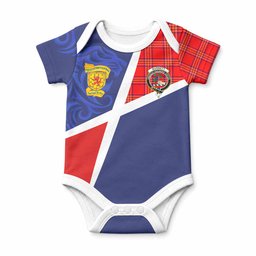 Burnett The Scottish Football Crest Baby Onesie Lion-Tartan Army
