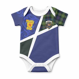 Baillie (Bailey) The Scottish Football Crest Baby Onesie Lion-Tartan Army
