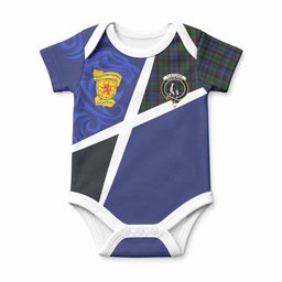 Fletcher The Scottish Football Crest Baby Onesie Lion-Tartan Army