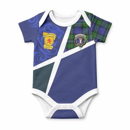 Donnachaidh The Scottish Football Crest Baby Onesie Lion-Tartan Army