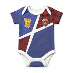 Ewing The Scottish Football Crest Baby Onesie Lion-Tartan Army