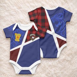 Cunningham The Scottish Football Crest Baby Onesie Lion-Tartan Army