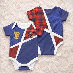 Abernethy The Scottish Football Crest Baby Onesie Lion-Tartan Army