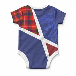 Abernethy The Scottish Football Crest Baby Onesie Lion-Tartan Army