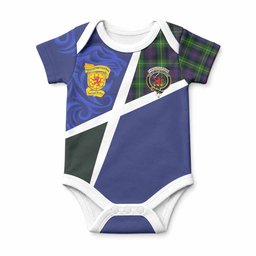 Farquharson The Scottish Football Crest Baby Onesie Lion-Tartan Army