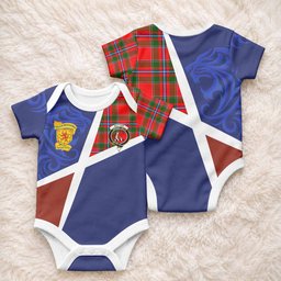 Butter The Scottish Football Crest Baby Onesie Lion-Tartan Army